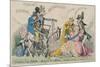 Taming of the Shrew: Katherine and Petruchio, or the Modern Quixote, Published by S.W. Fores in…-James Gillray-Mounted Giclee Print