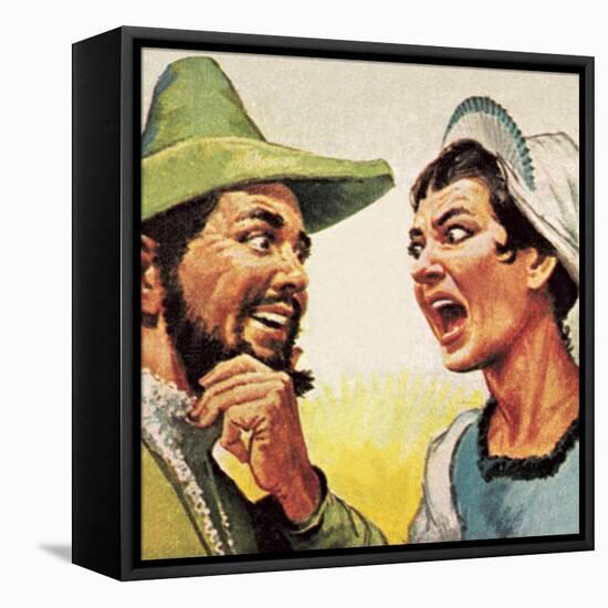 Taming of the Shrew-English School-Framed Stretched Canvas
