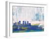 Tampa Abstract Skyline I-Emma Moore-Framed Art Print