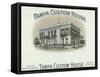 Tampa Custom House Brand Cigar Box Label-Lantern Press-Framed Stretched Canvas