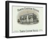 Tampa Custom House Brand Cigar Box Label-Lantern Press-Framed Art Print