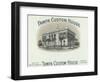 Tampa Custom House Brand Cigar Box Label-Lantern Press-Framed Art Print