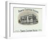 Tampa Custom House Brand Cigar Box Label-Lantern Press-Framed Art Print