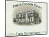 Tampa Custom House Brand Cigar Box Label-Lantern Press-Mounted Art Print