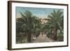 Tampa, FL - View of Ballast Point Park Entrance-Lantern Press-Framed Art Print