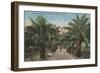 Tampa, FL - View of Ballast Point Park Entrance-Lantern Press-Framed Art Print