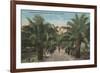 Tampa, FL - View of Ballast Point Park Entrance-Lantern Press-Framed Premium Giclee Print