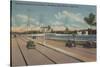 Tampa, FL - View of Bayshore Blvd, Bridge, Davis Is.-Lantern Press-Stretched Canvas