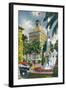 Tampa, Florida - City Hall Exterior View-Lantern Press-Framed Art Print