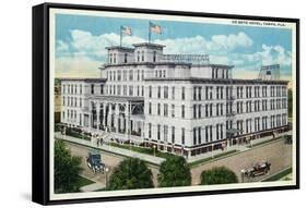 Tampa, Florida - De Soto Hotel Exterior View-Lantern Press-Framed Stretched Canvas