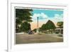 Tampa, Florida - Memorial Hwy, Road of Remembrance Scene-Lantern Press-Framed Premium Giclee Print