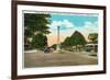 Tampa, Florida - Memorial Hwy, Road of Remembrance Scene-Lantern Press-Framed Premium Giclee Print