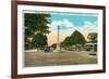 Tampa, Florida - Memorial Hwy, Road of Remembrance Scene-Lantern Press-Framed Premium Giclee Print