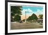 Tampa, Florida - Memorial Hwy, Road of Remembrance Scene-Lantern Press-Framed Premium Giclee Print