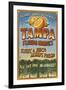 Tampa, Florida - Orange Grove Vintage Sign-Lantern Press-Framed Art Print