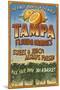 Tampa, Florida - Orange Grove Vintage Sign-Lantern Press-Mounted Art Print