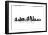 Tampa Florida Skyline BG 1-Marlene Watson-Framed Giclee Print