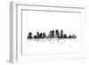 Tampa Florida Skyline BG 1-Marlene Watson-Framed Giclee Print