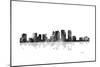 Tampa Florida Skyline BG 1-Marlene Watson-Mounted Giclee Print