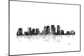 Tampa Florida Skyline BG 1-Marlene Watson-Mounted Giclee Print