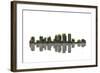 Tampa Florida Skyline BW 1-Marlene Watson-Framed Giclee Print