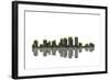 Tampa Florida Skyline BW 1-Marlene Watson-Framed Giclee Print