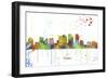 Tampa Florida Skyline MCLR 1-Marlene Watson-Framed Giclee Print