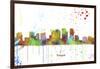 Tampa Florida Skyline MCLR 1-Marlene Watson-Framed Giclee Print