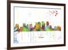 Tampa Florida Skyline MCLR 1-Marlene Watson-Framed Giclee Print