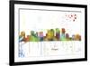 Tampa Florida Skyline MCLR 1-Marlene Watson-Framed Giclee Print