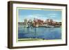 Tampa, Florida - Skyline View from Davis Island-Lantern Press-Framed Art Print