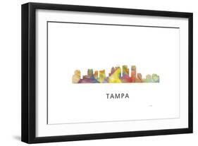Tampa Florida Skyline-Marlene Watson-Framed Giclee Print