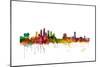 Tampa Florida Skyline-Michael Tompsett-Mounted Art Print