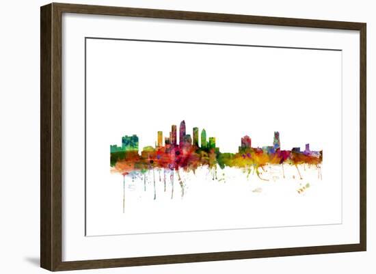 Tampa Florida Skyline-Michael Tompsett-Framed Art Print