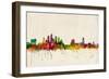 Tampa Florida Skyline-Michael Tompsett-Framed Art Print