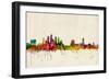 Tampa Florida Skyline-Michael Tompsett-Framed Art Print