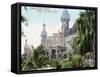 Tampa, Florida - Tampa Bay Hotel Entrance View-Lantern Press-Framed Stretched Canvas