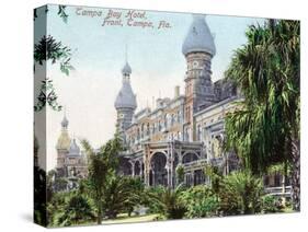 Tampa, Florida - Tampa Bay Hotel Entrance View-Lantern Press-Stretched Canvas