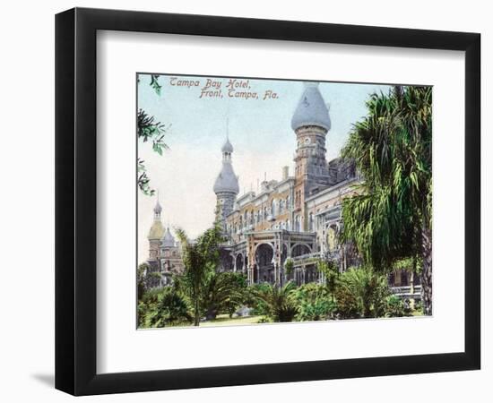 Tampa, Florida - Tampa Bay Hotel Entrance View-Lantern Press-Framed Art Print