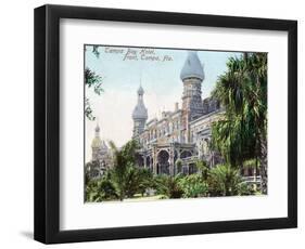 Tampa, Florida - Tampa Bay Hotel Entrance View-Lantern Press-Framed Art Print