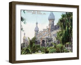 Tampa, Florida - Tampa Bay Hotel Entrance View-Lantern Press-Framed Art Print