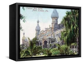 Tampa, Florida - Tampa Bay Hotel Entrance View-Lantern Press-Framed Stretched Canvas