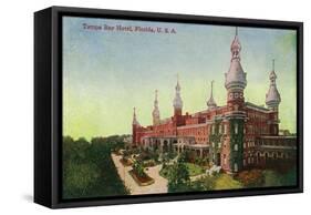 Tampa, Florida - Tampa Bay Hotel Exterior Scene-Lantern Press-Framed Stretched Canvas