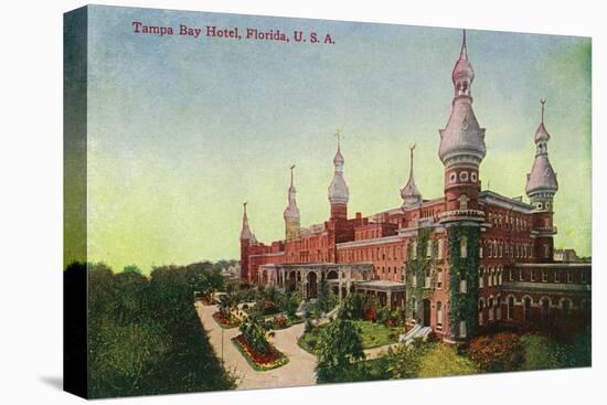 Tampa, Florida - Tampa Bay Hotel Exterior Scene-Lantern Press-Stretched Canvas