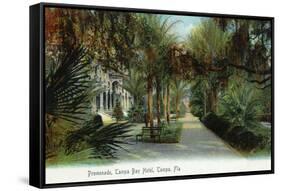 Tampa, Florida - Tampa Bay Hotel Exterior View from Promenade-Lantern Press-Framed Stretched Canvas