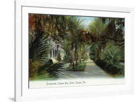 Tampa, Florida - Tampa Bay Hotel Exterior View from Promenade-Lantern Press-Framed Premium Giclee Print
