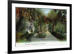 Tampa, Florida - Tampa Bay Hotel Exterior View from Promenade-Lantern Press-Framed Premium Giclee Print