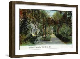 Tampa, Florida - Tampa Bay Hotel Exterior View from Promenade-Lantern Press-Framed Art Print