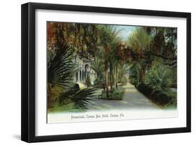 Tampa, Florida - Tampa Bay Hotel Exterior View from Promenade-Lantern Press-Framed Art Print