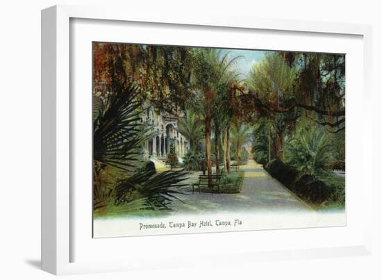 Tampa, Florida - Tampa Bay Hotel Exterior View from Promenade-Lantern Press-Framed Art Print